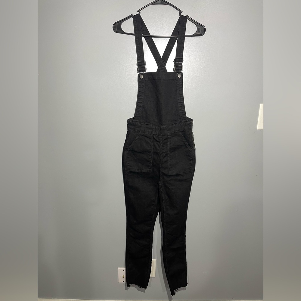 Madewell Black Denim Overalls